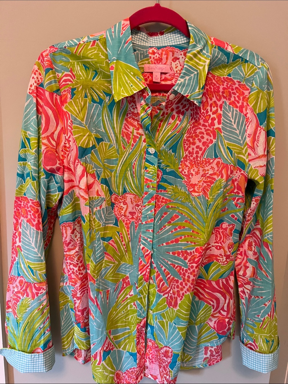 Lily Pulitzer Lovers Coral blouse - Picture 2 of 9